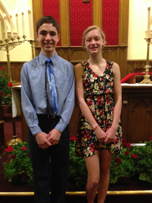 [Photo of Confirmands received as New Members on June 8, 2014]
