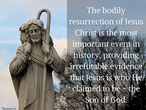 [Graphic of the bodily resurrection of Christ]