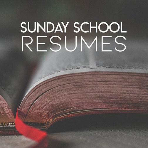 Sunday School Resumes logo