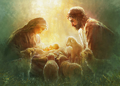 [Graphic of the manger scene]