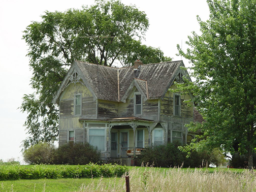 Photo of ramshackle house