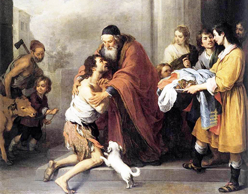 [Painting of the return of the Prodigal Son]